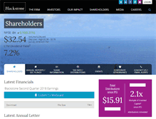 Tablet Screenshot of ir.blackstone.com